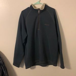Columbia sweatshirt with fur inside neck area and 1/4 zipper